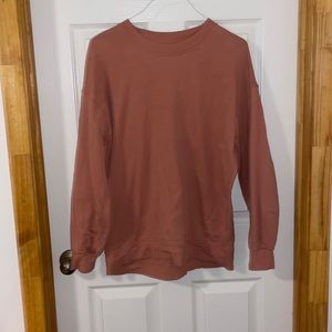 Lululemon Perfectly oversized crew in the color pink Savannah